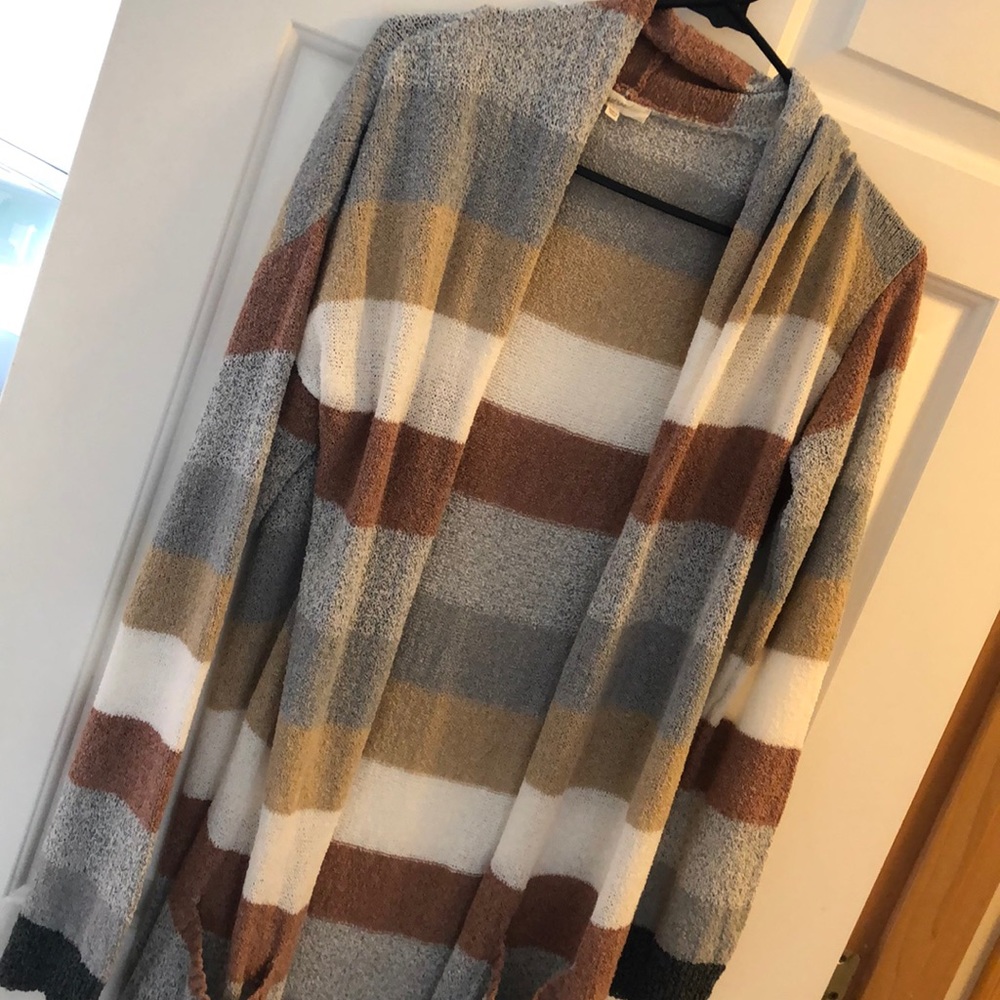 Long robe length sweater